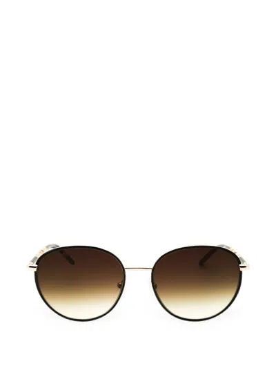 Longchamp Round-frame Sunglasses In Black