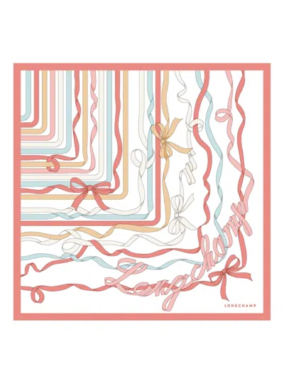 Longchamp Rubans Scarf In Red