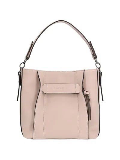 Longchamp S 3d Leather Tote Bag In Brown