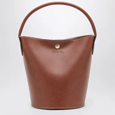 Longchamp 隆尚 S Épure 棕色水桶包 In Brown