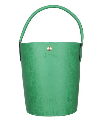 Longchamp S Épure Bucket Bag In Green
