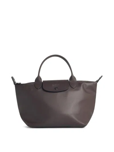 Longchamp S Le Pliage Xtra Leather  Handle Bag In Brown