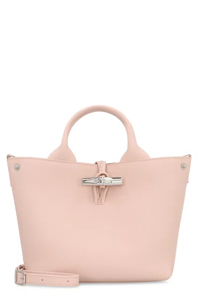 Longchamp S Le Roseau Leather Handbag