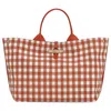 Longchamp Large Le Roseau Tote Bag In Bark