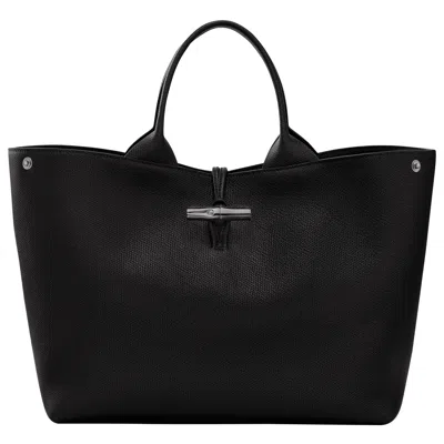 Longchamp Handbag L Le Roseau In Black