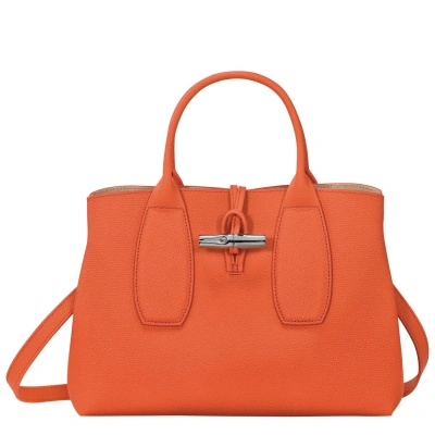 Longchamp Handbag M Roseau In Orange