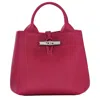 Longchamp Handbag S Le Roseau In Beetroot