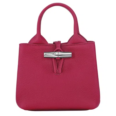 Longchamp Handbag Xs Le Roseau In Beetroot