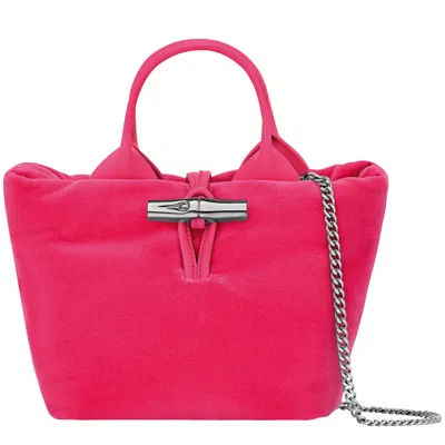 Longchamp Xs Le Roseau Tote Bag In Pink