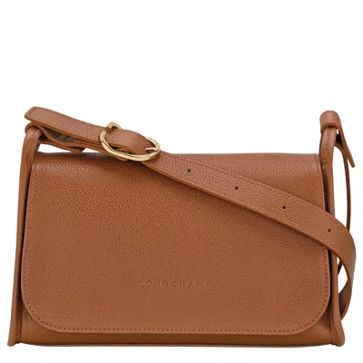 Longchamp Sac Bandoulière M Le Foulonné In Caramel