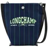 Longchamp Essential Xs Canvas Crossbody In Navy