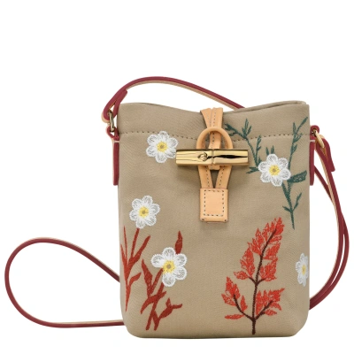 Longchamp Crossbody Bag Xs Roseau In Beige