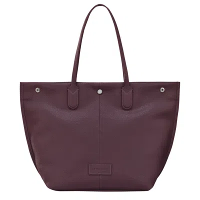 Longchamp Sac Cabas L Essential In Eggplant