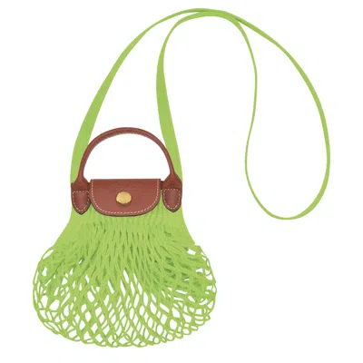 Longchamp Sac Filet Xs Le Pliage Filet In Green Light