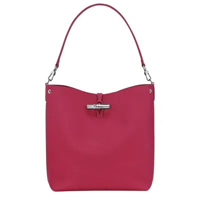 Longchamp Shoulder Bag M Le Roseau In Red