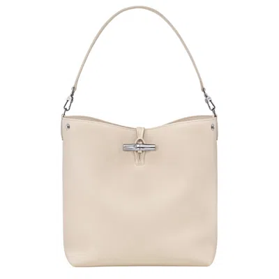 Longchamp Sac Porté Épaule M Le Roseau In White
