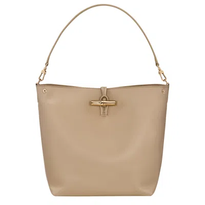Longchamp Hobo Bag M Le Roseau In Brown