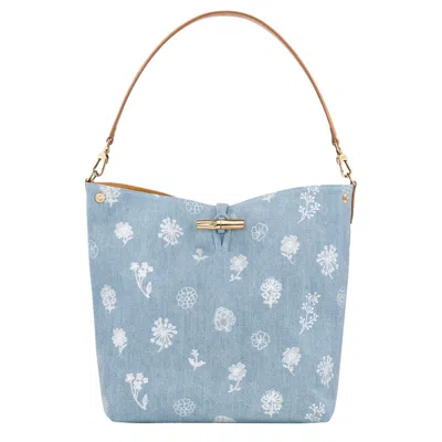 Longchamp Sac Seau Xs Le Roseau In Sky Blue