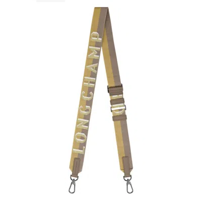 Longchamp Shadow Logo Canvas Shoulder Strap