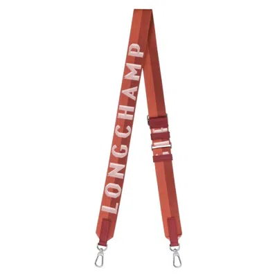 Longchamp Shadow Logo Canvas Shoulder Strap In ["blue","pink"]