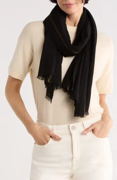 Longchamp Shop It Cashmere Scarf In White