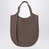 Longchamp Xl Shopping Tote Round Shape Top Handle In Gray