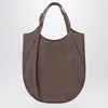 Longchamp Taupe Round Shape Tote Bag Xl