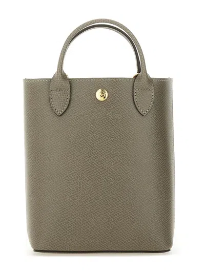 Longchamp Shopping Bag "xs Épure" In Gray