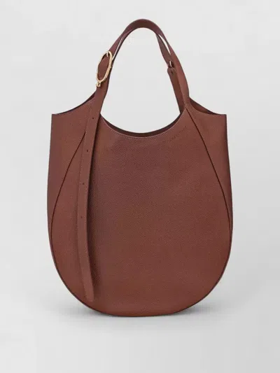 Longchamp Shoulder Bag Adjustable Strap Gold Tone Hardware