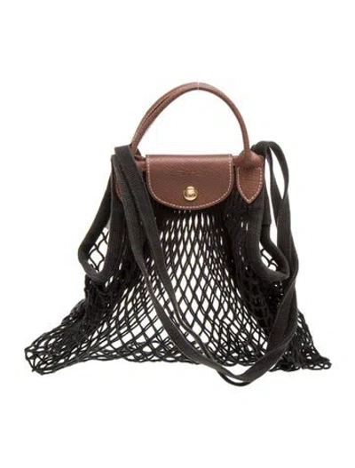 Pre-owned Longchamp Shoulder Bag In Black