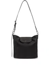 Longchamp Le Pilage Xtra Black Medium Shoulder Strap With Removable Shoulder Strap And Embossed Lgoo On The Fr In Black