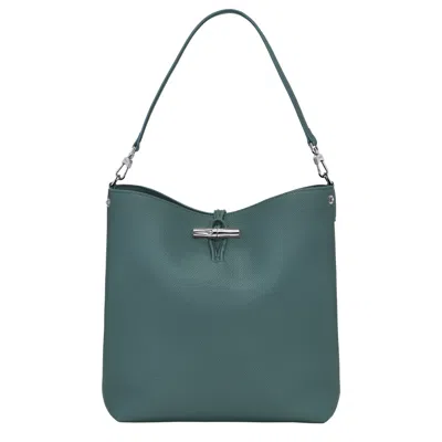 Longchamp Shoulder Bag M Le Roseau In Green