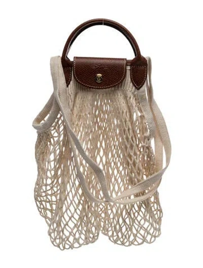 Pre-owned Longchamp Shoulder Bag In Neutral