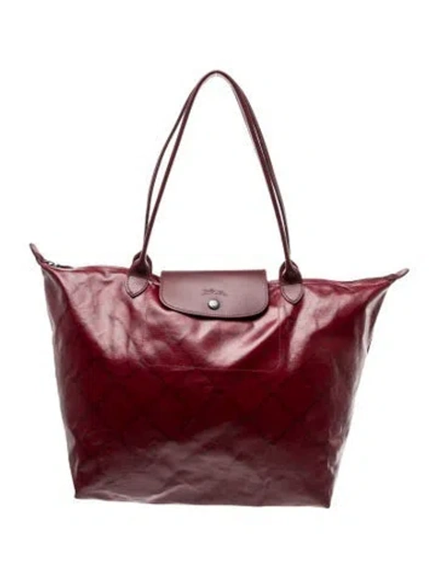 Pre-owned Longchamp Shoulder Bag In Red