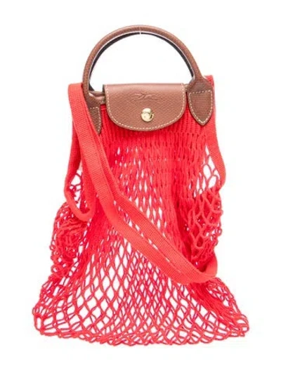 Pre-owned Longchamp Shoulder Bag In Red