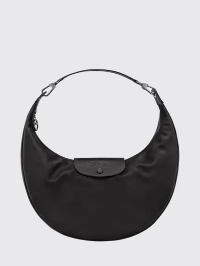 Longchamp Shoulder Bag Woman In Black