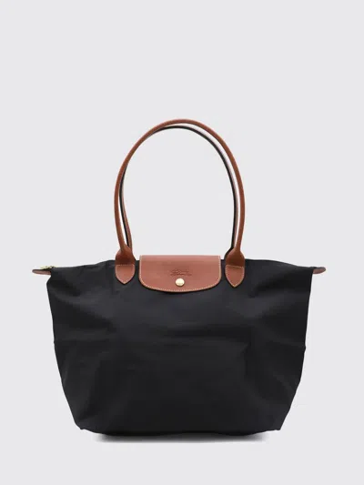 Longchamp Shoulder Bag Woman In Black