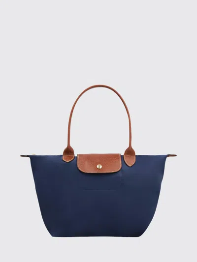 Longchamp Shoulder Bag Woman In Blue