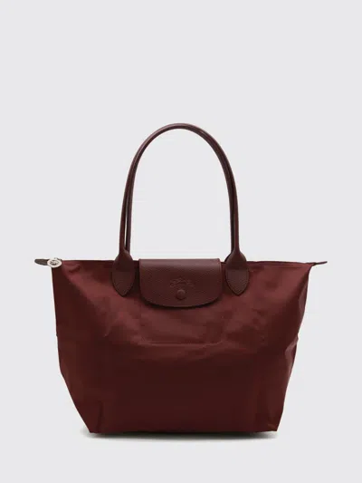 Longchamp Shoulder Bag Woman In Burgundy