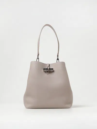 Longchamp Shoulder Bag Woman  In Gray