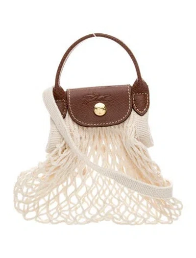 Pre-owned Longchamp Shoulder Bag Xs In Neutral