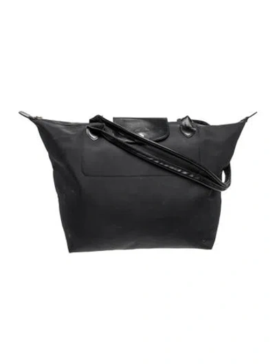 Pre-owned Longchamp Signature Crossbody Bag In Black