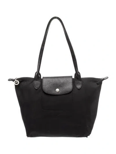 Pre-owned Longchamp Signature Le Pliage In Black