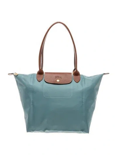 Pre-owned Longchamp Signature Shoulder Bag In Blue