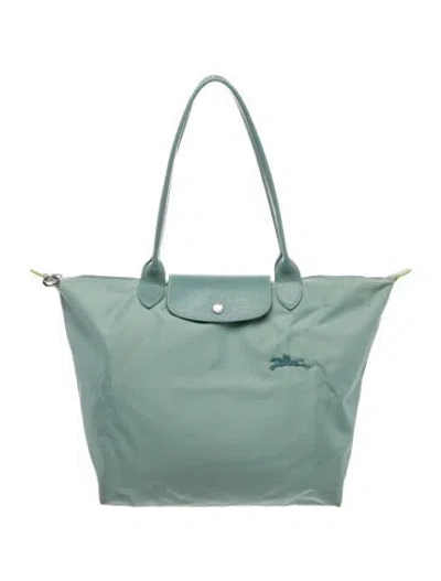 Pre-owned Longchamp Signature Shoulder Bag In Blue