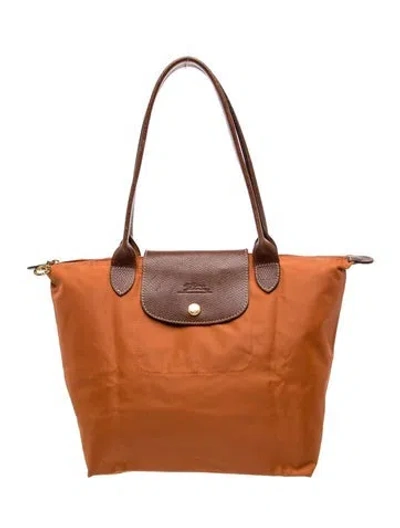 Pre-owned Longchamp Signature Shoulder Bag In Brown