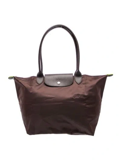 Pre-owned Longchamp Signature Shoulder Bag In Brown