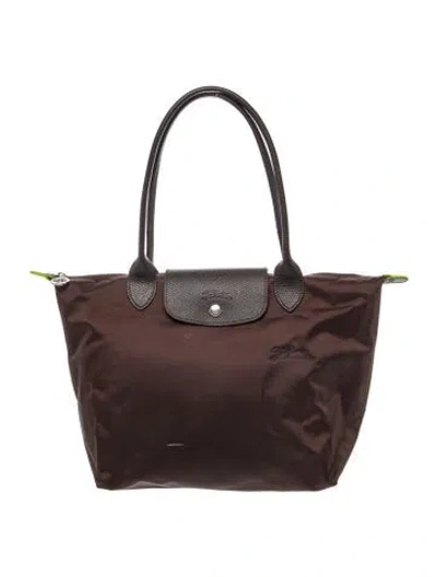 Pre-owned Longchamp Signature Shoulder Bag In Brown