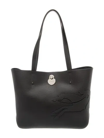 Pre-owned Longchamp Signature Shoulder Bag In Grey