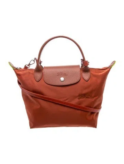 Pre-owned Longchamp Signature Shoulder Bag In Red